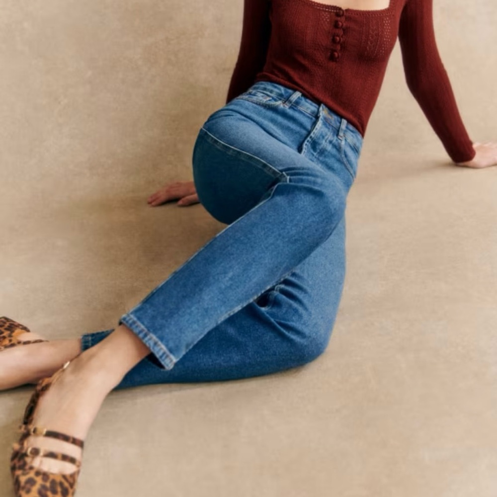 Sezane Brut Sexy Jeans in Denim Blue
